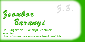 zsombor baranyi business card